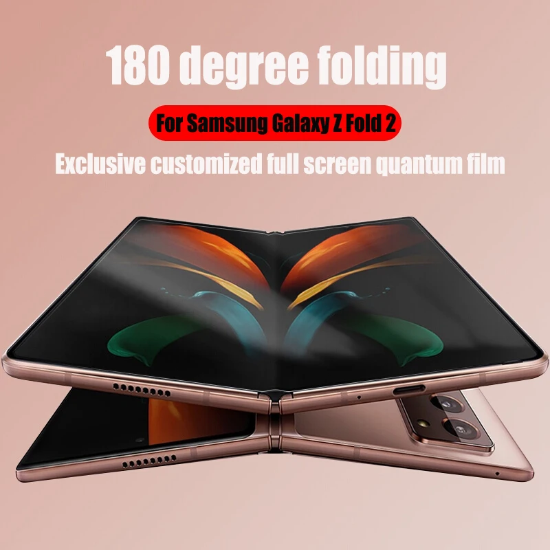 

Мягкая Гидрогелевая пленка 3 в 1 для Samsung Galaxy Z Fold 2, передняя и задняя мембраны, ТПУ, полное покрытие экрана, Защитная пленка для Galaxy Fold 5G