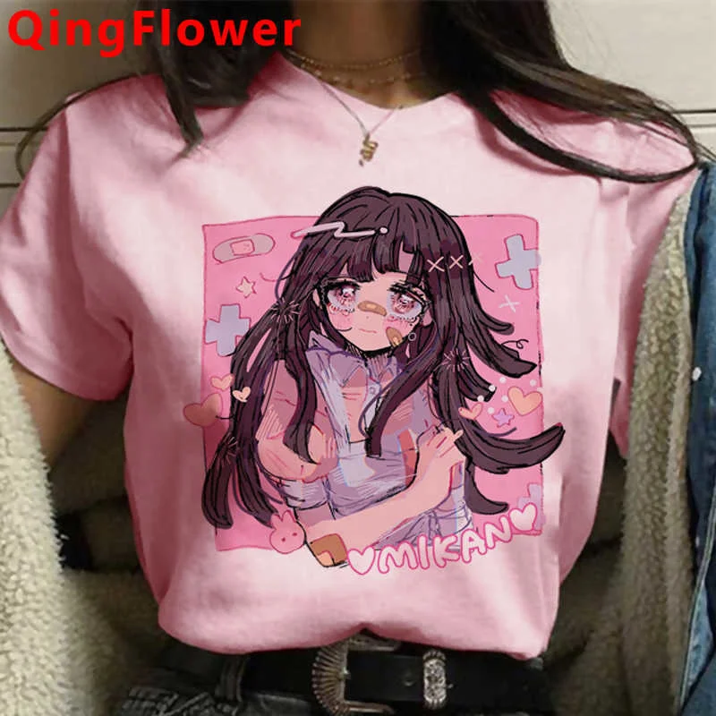 

Ouma Kokichi Danganronpa Mikan Tsumiki Мужская футболка 2021 одежда для пары ulzzang Графические футболки повседневные футболки Топы kawaii