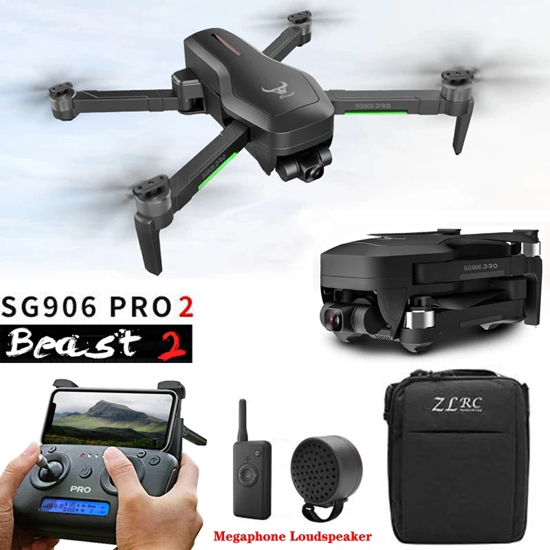SG906 Pro 2 беспилотные летательные аппараты с GPS 4K 5G WI FI 3 осевому гидростабилизатору