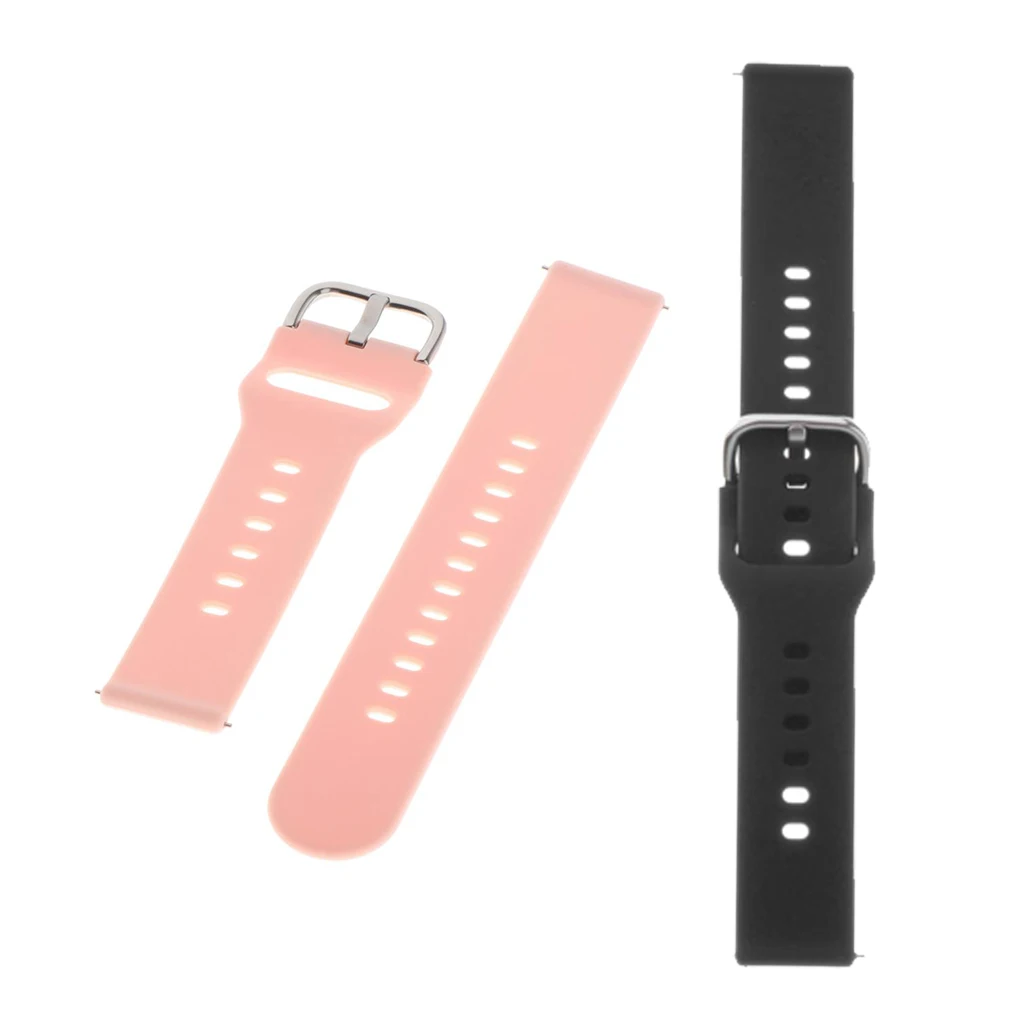 

2x Replacement Sport Silicone Band 20mm for Samsung Galaxy Watch Active 2