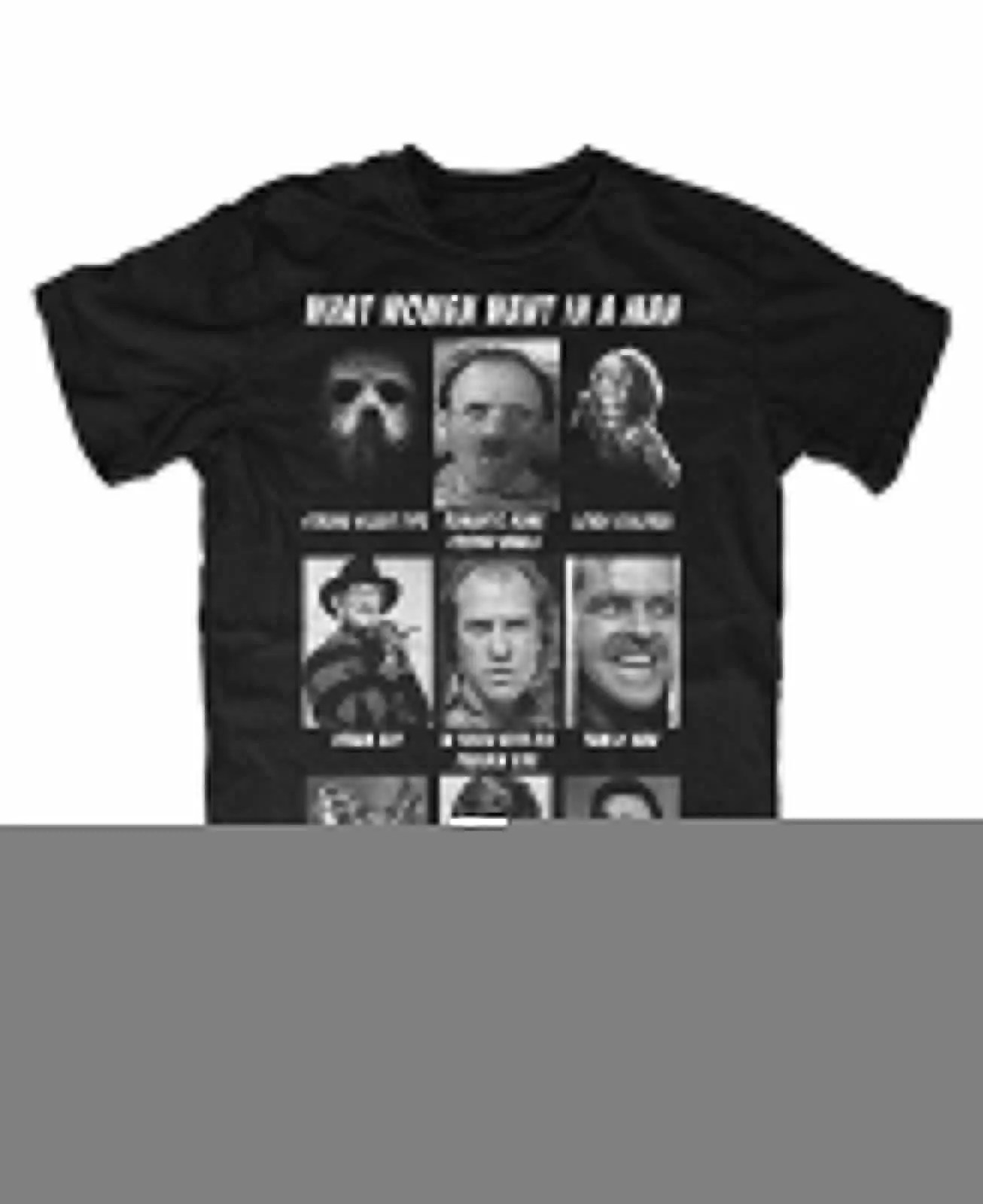 

То, что женщины хотят, футболка из фильма, Джейсон, Фредди, ужас, веселье, культ, ТВ, Чаки, Лектер-шоу, оригинальное название