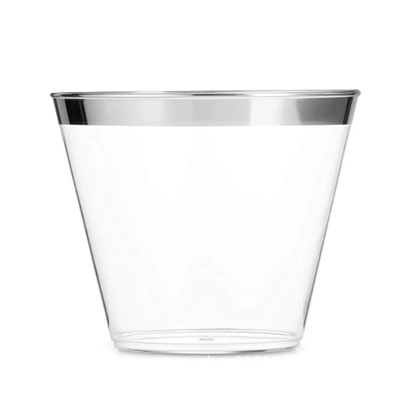 50 шт. модные одноразовые бокалы для вина Декор пластиковый стеклянный стакан