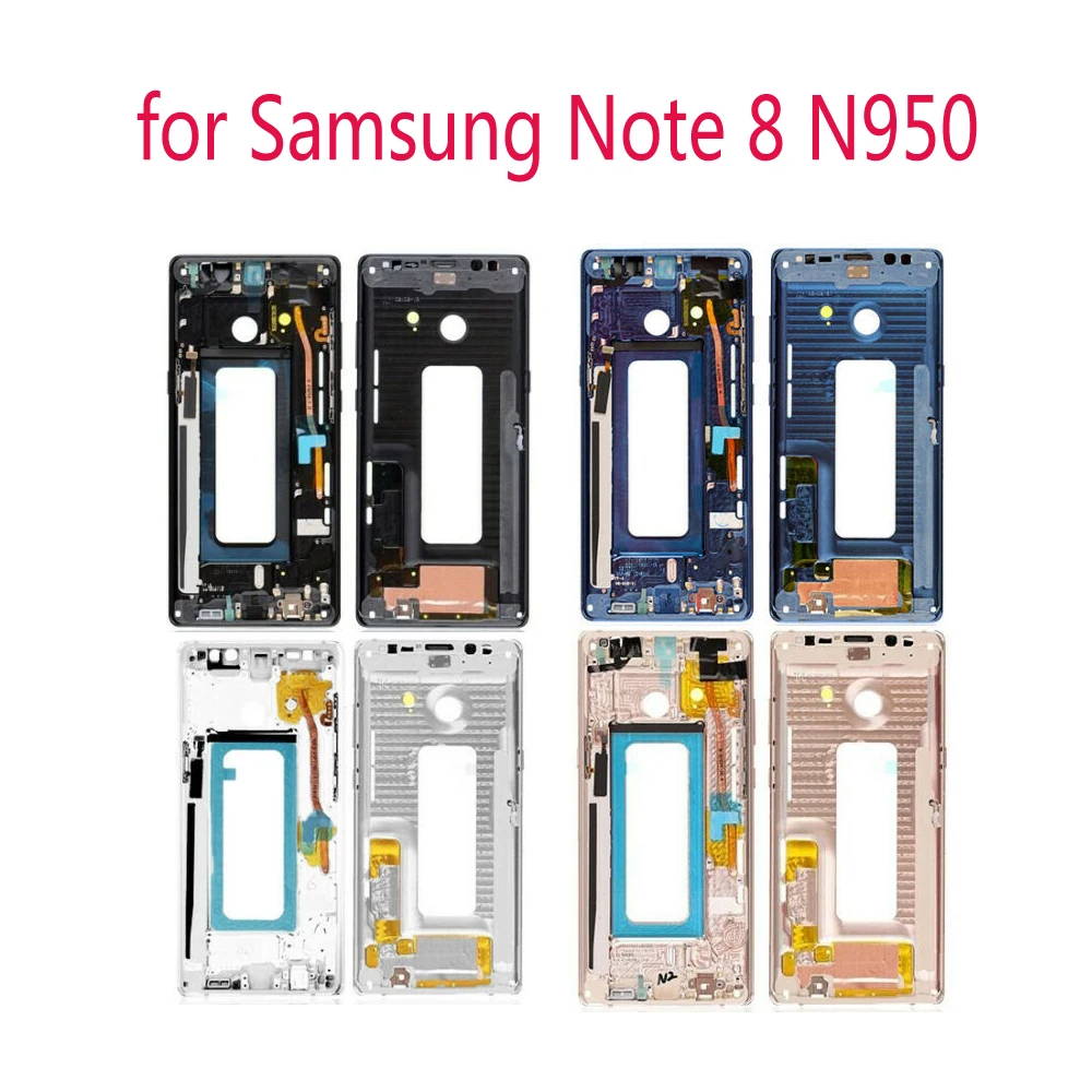 Оригинальный новый металлический каркас для Samsung Galaxy Note 8 N950 N950F N950FD Корпус