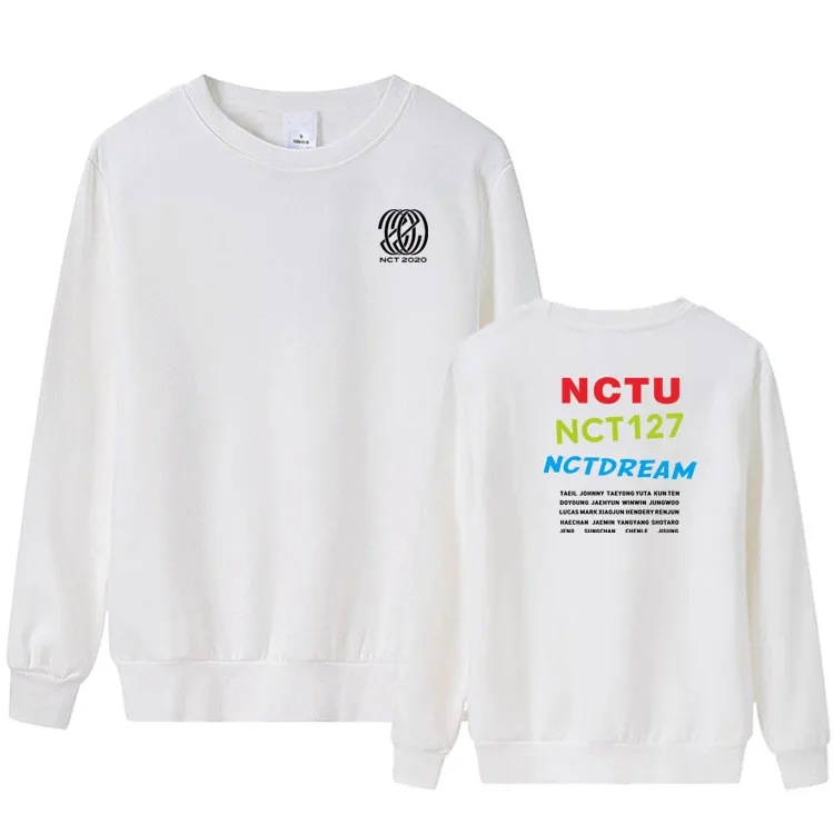 Новое поступление kpop nct концертные толстовки с круглым вырезом и принтом всех