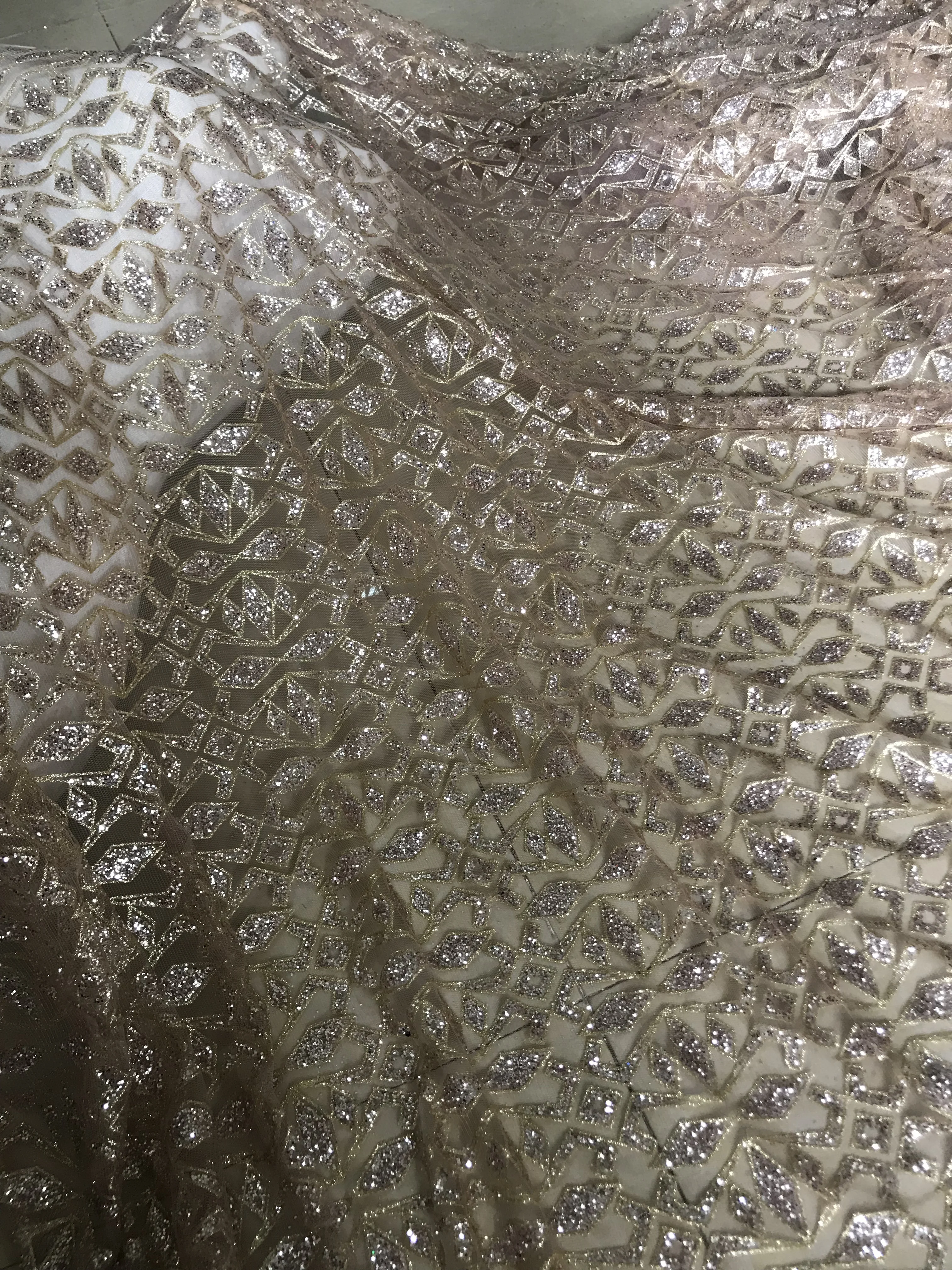 Высокое качество ZH 18885 тюль кружевная ткань африканские пайетки сетка кружево