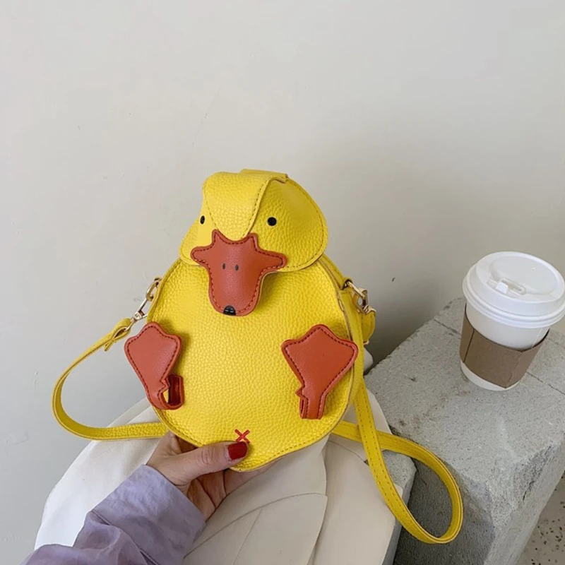 

2020 New Little Duck PU Women Crossbody Shoulder Bag Diagonal Messenger Casual Daily Wear Purse Large Capacity Money Clutch