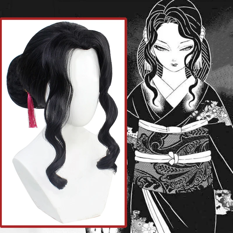 

Аниме Comic Demon Slayer Kimetsu no Yaiba Косплей парики Kibutsuji Muzan косплей парик термостойкий синтетический парик черные парики