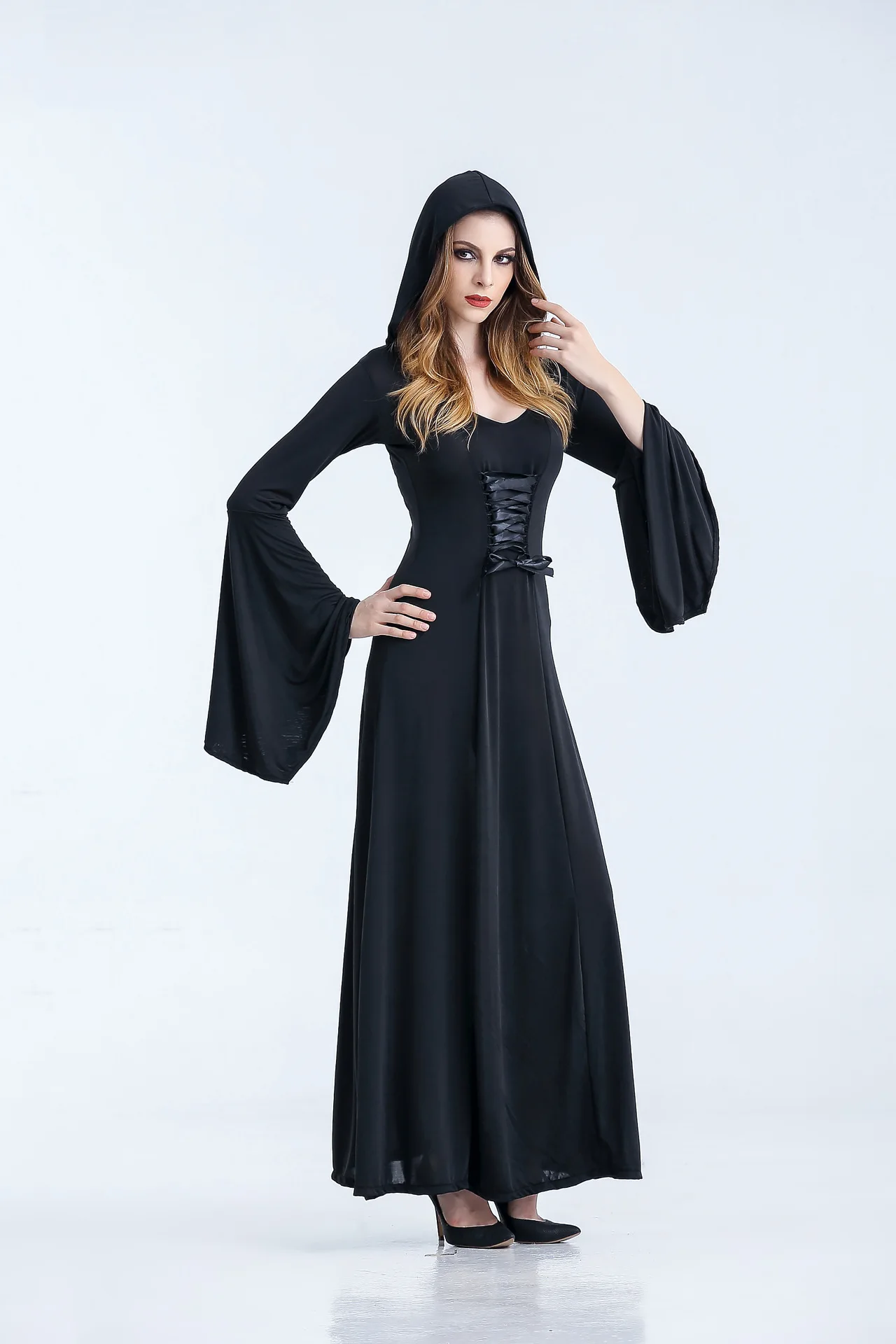 Бесплатная доставка три цвета платье ведьмы вампира для костюмированной