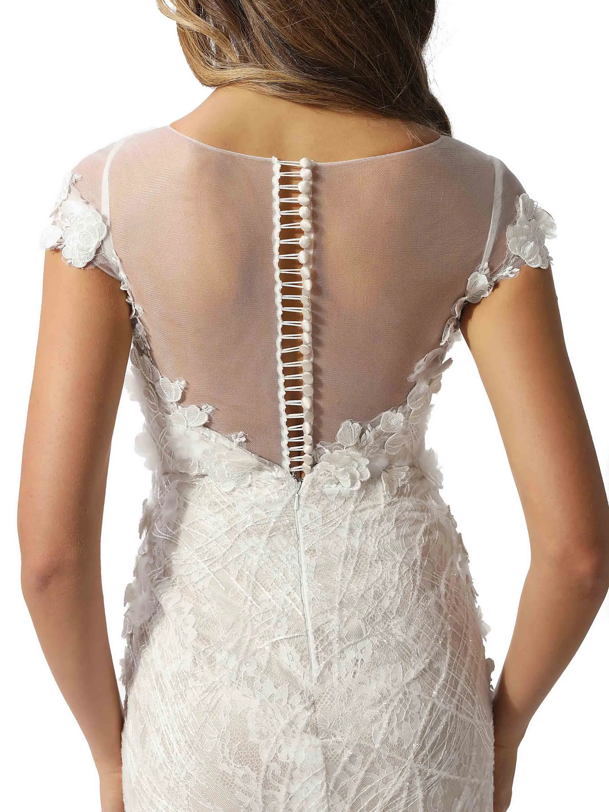 Tanpell/кружевное свадебное платье цвета слоновой кости с вырезом лодочкой