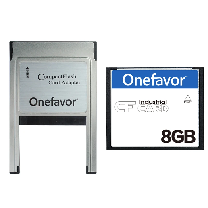 Onefavor 32 Мб 64 Мб 128 МБ 256 МБ 512 МБ 1 Гб 2 Гб 4 ГБ 8 ГБ карта CF с адаптером карта PCMCIA для промышленного оборудования, слот для карт памяти
