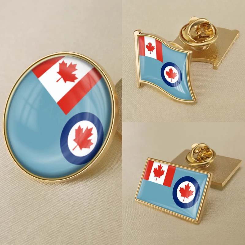 

Air Force Ensign of Canada Flag National Emblem Brooch Badges Lapel Pins