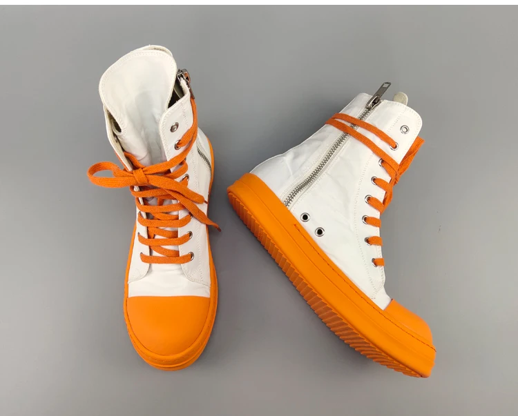 New Season Man High Top Sneakers Release Lace-up Canvas Shoes Fashion Kanye West Street Style |