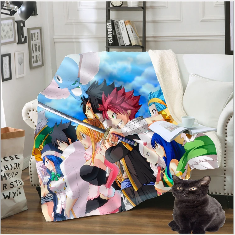 Флисовое одеяло с рисунком в виде хвоста| |