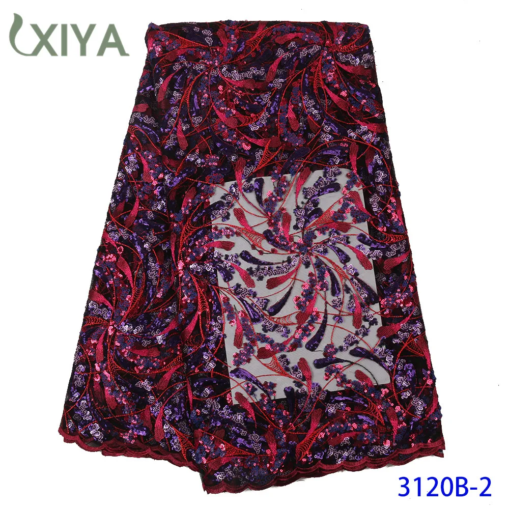

2020 New Arrival African Lace Fabric Sequence Fabrics French Tulle Mesh Lace Fabric High Quality Sequins Lace Fabric APW3120B