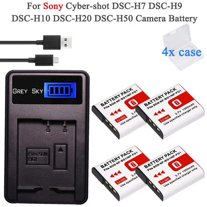 NP BG1 зарядное устройство для SONY Cyber shot DSC H3 H7 H9 H10 H20 H50 L10|Цифровые аккумуляторы| |