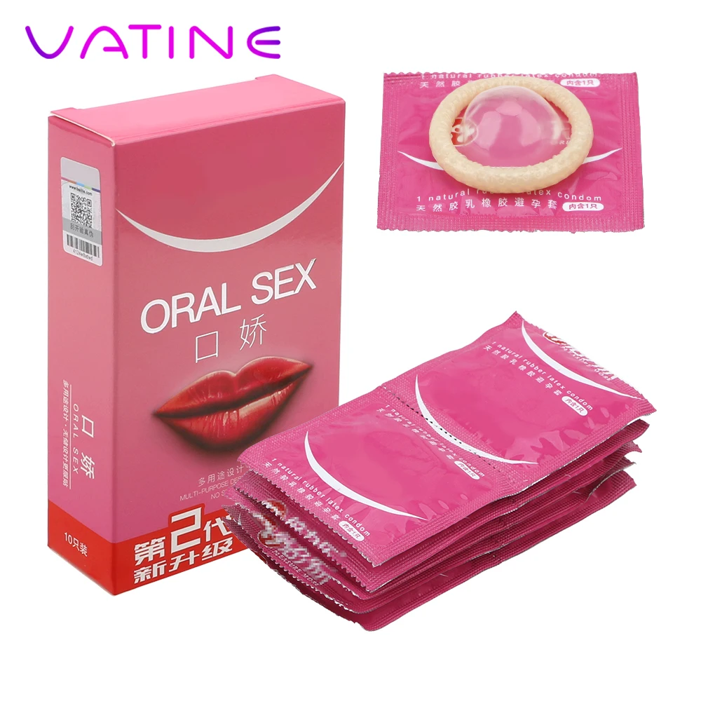 VATINE 10 шт./кор. оральный секс презервативы со вкусом персика безопасного секса для