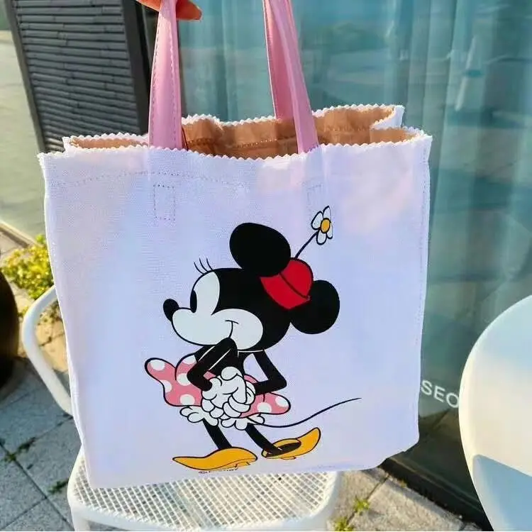 

Disney canvves mickey mouse canves shoulder bag women handbag cartoon shopping bag