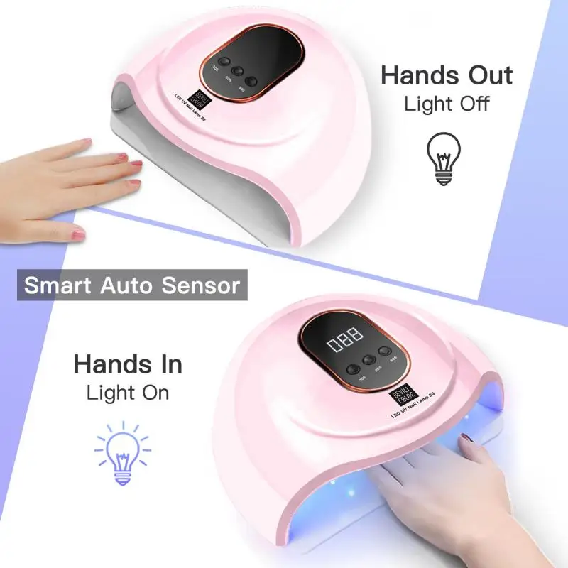 

Nail-Dryer Polish Uv-Lamp Drying-Gel Auto-Sensor Professional Manicure Machine 50W 18 LED Lights 30s/60s/90s Nail Art Tools NEW