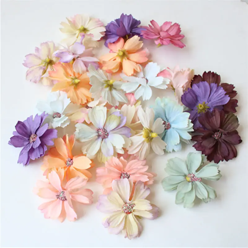 

10/30pcs Artificial Flowers Chrysanthemums Handmade DIY Garland Scrapbooking Crafts Wedding Home Decoration Accessories