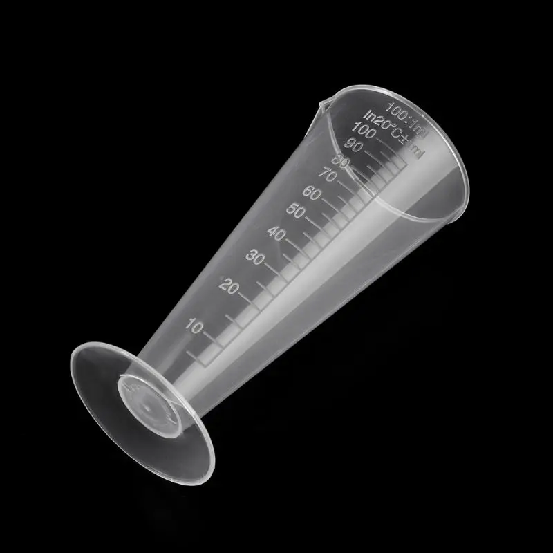 1PC 100ml Laboratory Bottle Lab Kitchen Plastic Measuring Cup M5TB | Канцтовары для офиса и дома