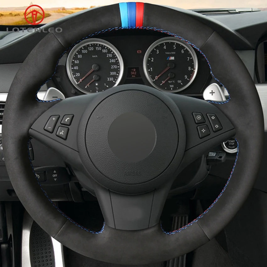 LQTENLEO черная замша для самостоятельной сборки BMW E60 E61 Touring 530d 545i 550i E63 Coupe E64 630i 645Ci 650i