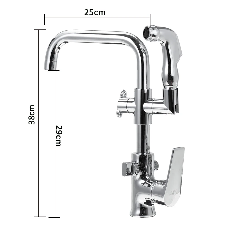 

Kitchen Faucet Pull Out Nozzle Water Mixer Faucet Single Handle 2 Outlet Shower Swivel Tap Kitchen bathroom faucet home