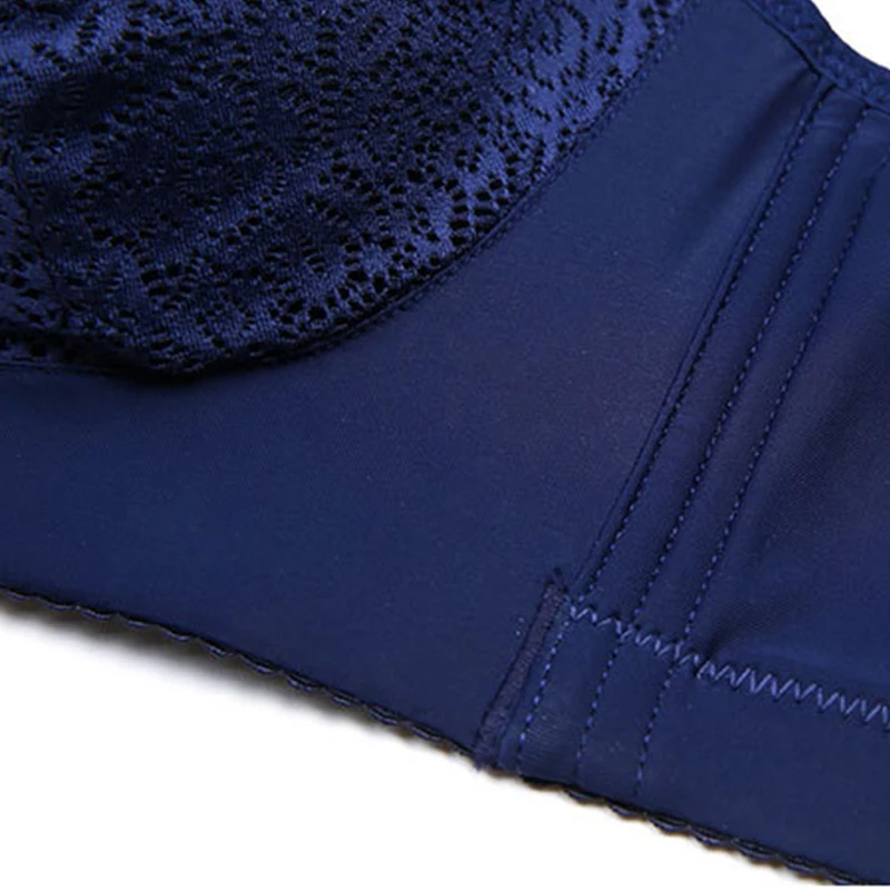 Бюстгальтер пуш ап большого размера женский тонкий кружевной без косточек