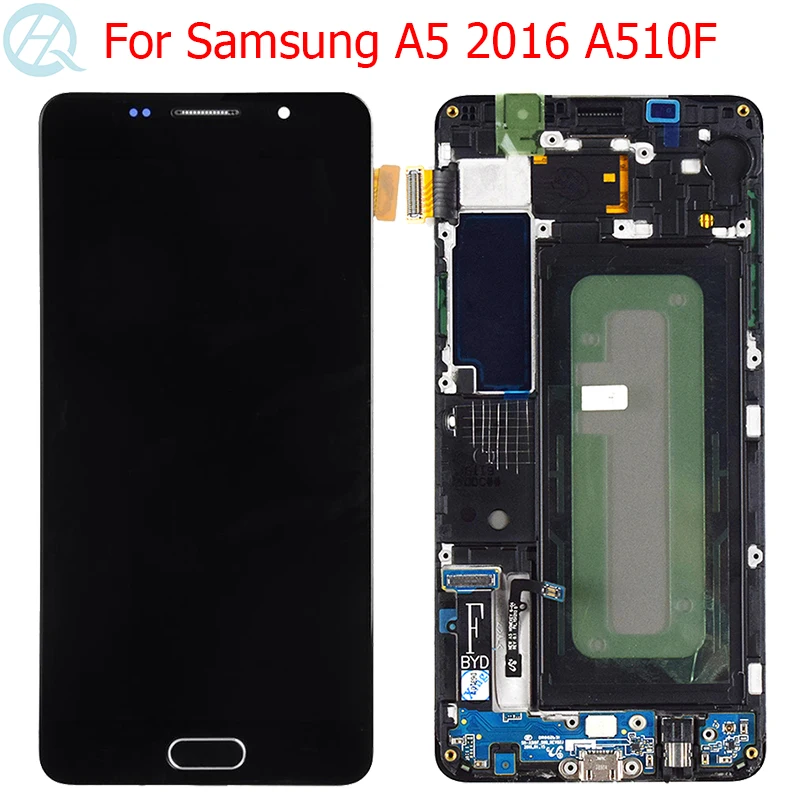 Enlarge Original AMOLED For Samsung Galaxy A5 2016 LCD Display With Frame 5.2