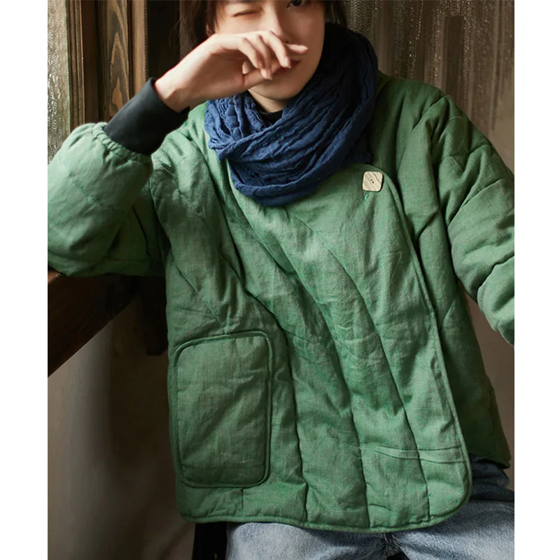 SCUWLINEN 2020 зимняя куртка Женские повседневные однотонные свободные короткие