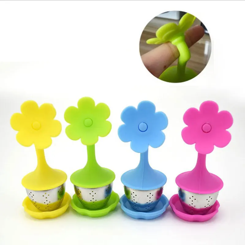 Чайный инструмент милое ситечко для заваривания чая в виде цветка чайный чайные