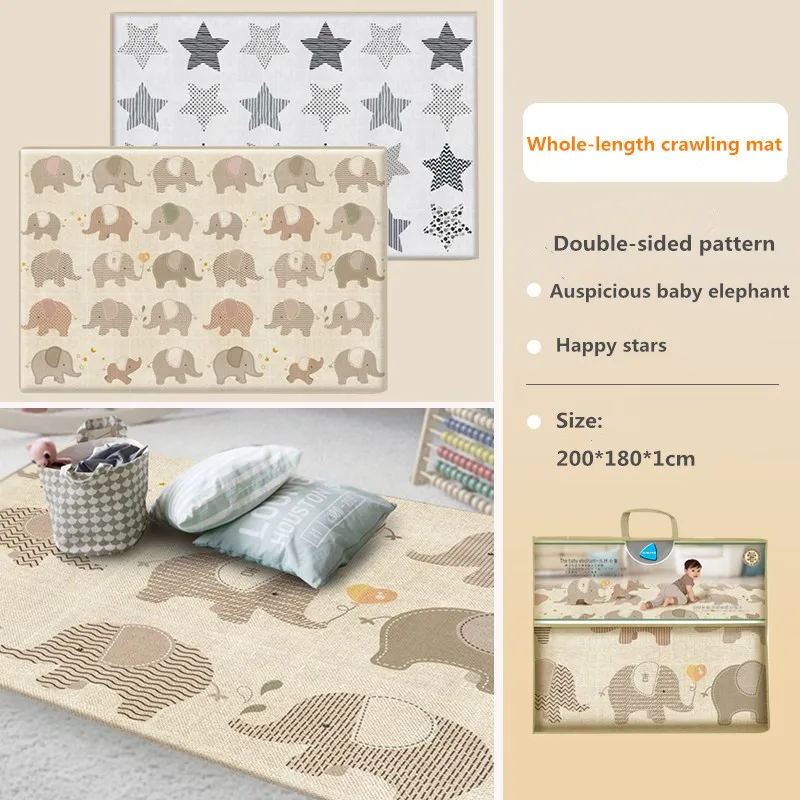 Детский коврик для ползания игровой XPE детский утолщенный защиты пола забавный