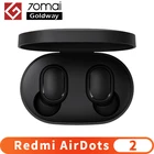 Беспроводные наушники Xiaomi Redmi AirDots 2, Bluetooth 5,0, настоящие беспроводные наушники Mi, стереонаушники с басами и искусственным интеллектом