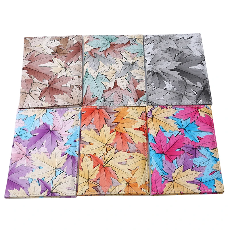 Брендовый качественный чехол для паспорта с принтом в виде кленовых листьев