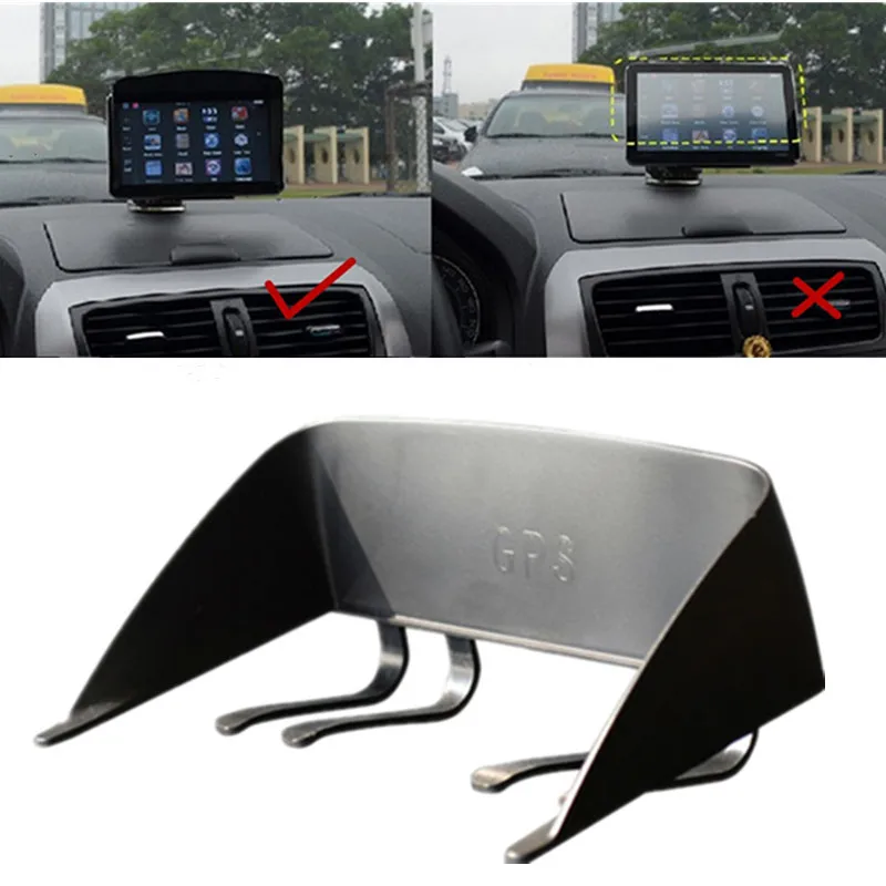 

Car GPS Cover Navigator Sun Visor Universal Screen Mask Auto Accessories Zonnescherm Cover Anti Glare Black 7 Inches Auto Radio