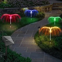 outdoor solar garden lights fiber optic lights jellyfish lights luminous charging decorative lights for lawn and garden