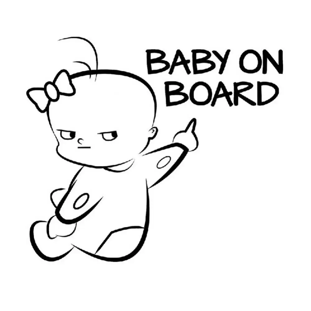 

Предупреждающий знак безопасности, Детская Наклейка на борту автомобиля, наклейка, Декор