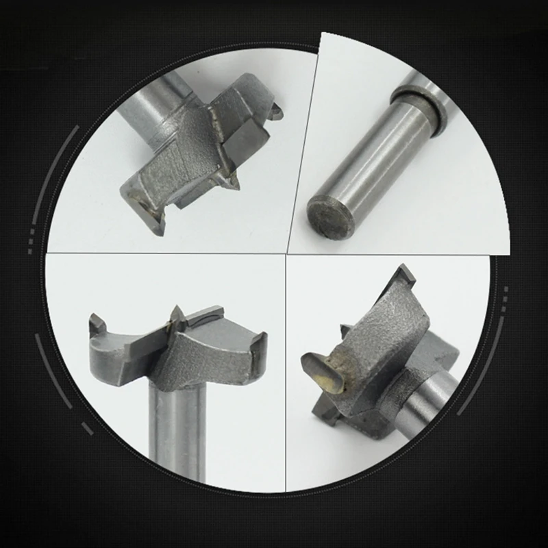 

5Pcs Drill Bit Woodworking Tool Hole Saw Cutter Hinge Boring Drill Bits Round Shank Tungsten Carbide Cutter