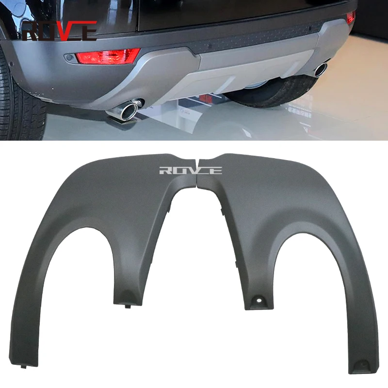 

ROVCE Rear Bumper Tail Throat Decorative Plate For Land Rover Range Rover Evoque 2010-2019 Prestige Style Car Accessories