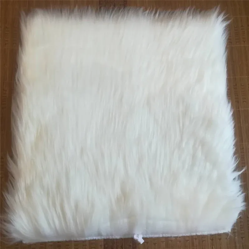 Коврик из меха плюшевый 1 лист квадратный меховой коврик подушка для офисного
