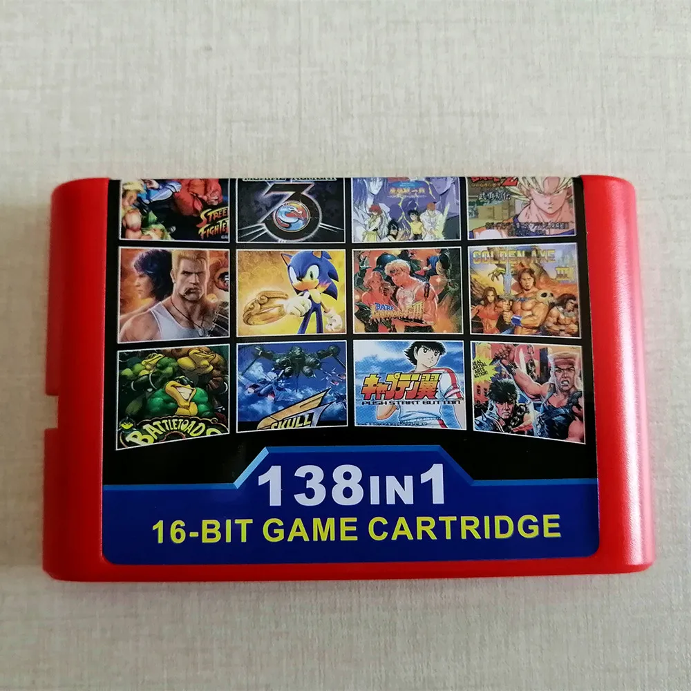 138 в 1(1 г) игровая коллекция для SEGA GENESIS MegaDrive 16 бит игровой Картридж для PAL и NTSC версии игровых консолей