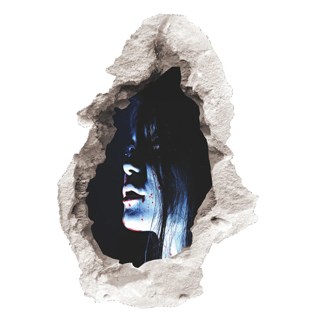 Украшение на Хэллоуин 3d взгляд страшная кровавая разбивка декор для домашней