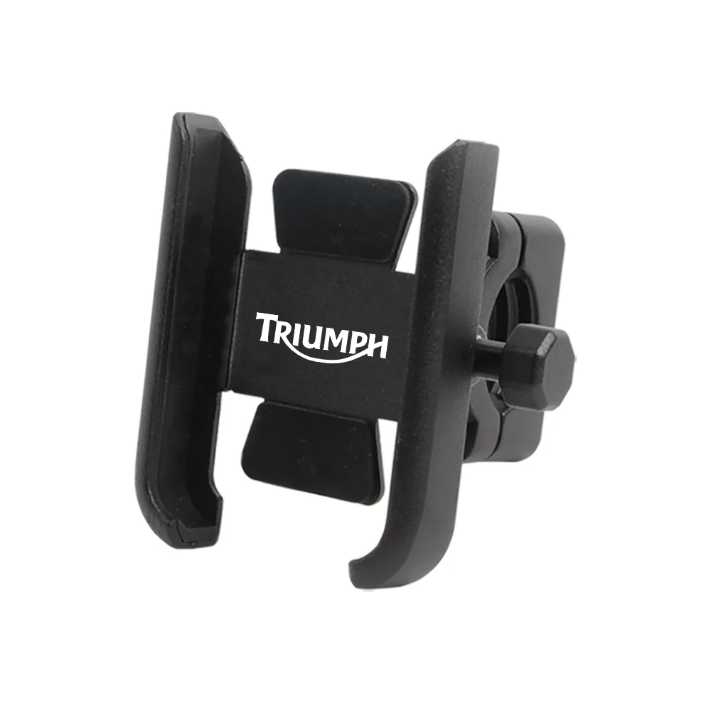 

For Triumph Bonneville T120 Black 2016-2021 Motorcycle CNC Aluminum Handle Bar Rear Mirror Mobile Phone Bracket GPS Stand Holder
