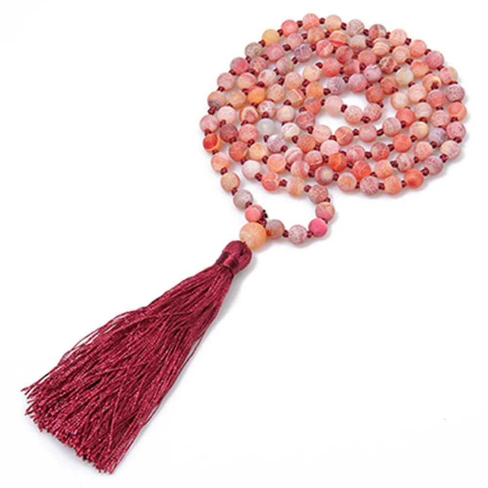 6 мм драгоценные камни ручной работы Богемия кисточкой кулон последний стиль