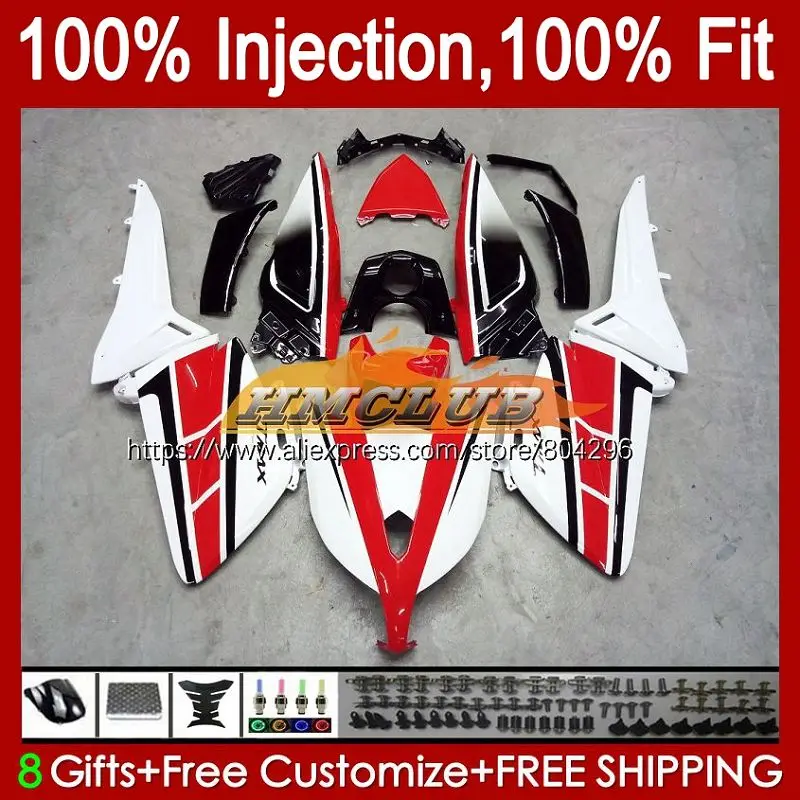

T-MAX500 For YAMAHA MAX 500 MAX-500 T TMAX500 130No.12 MAX500 White blk red 08 09 10 11 TMAX XP500 2008 2009 2010 2011 Fairings