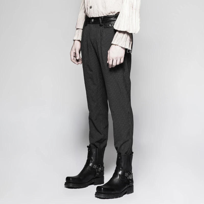 Панк рейв Готический Повседневный в полоску простой ретро стимпанк