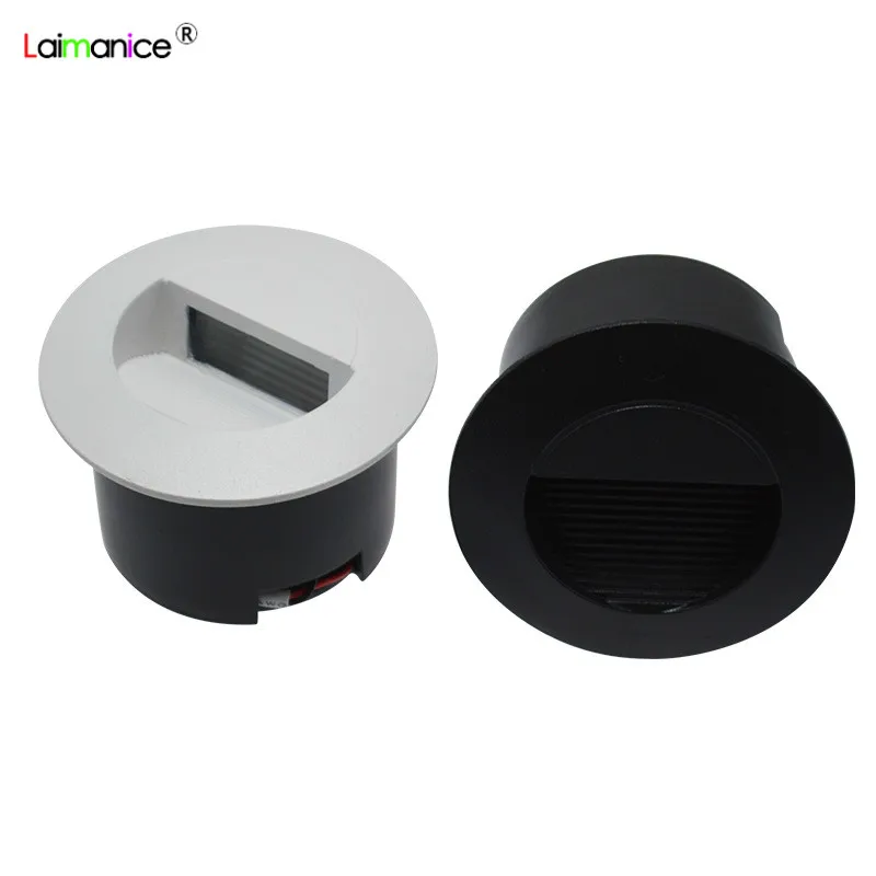 Светодиодные водонепроницаемые светильники для лестниц круглая Встраиваемая