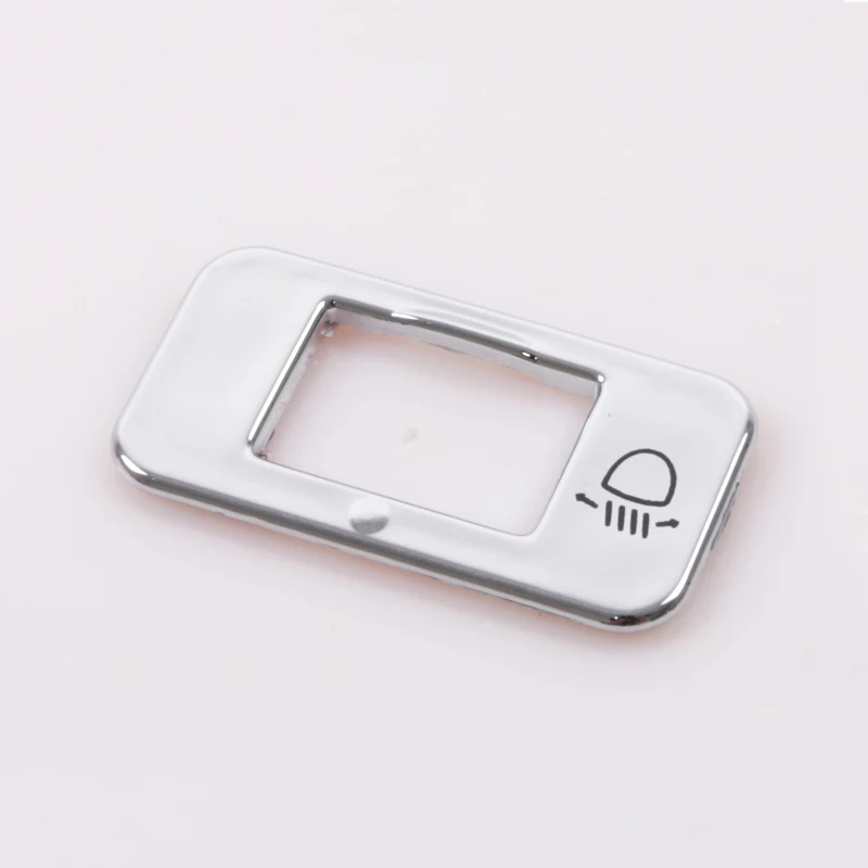 

A Little Change ABS автомобильные фары, хромированная наклейка на переключатель, регулируемый переключатель фар, декоративная накладка для Peugeot 208 2008 3008