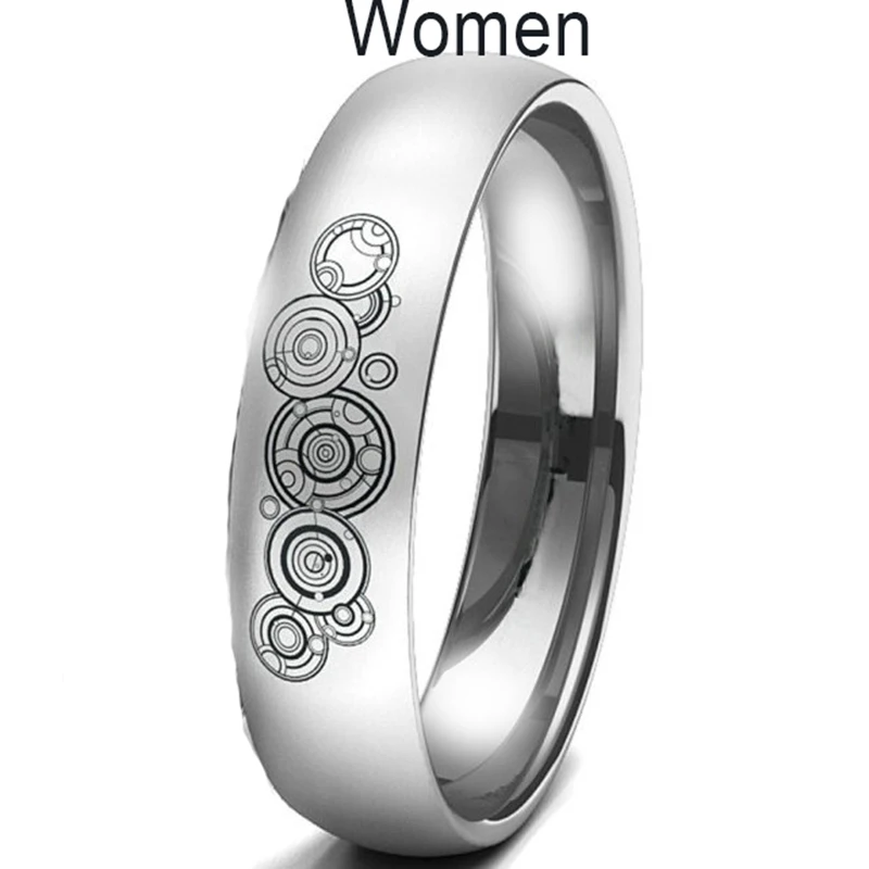 sliver woman Doctor Who Lovers кольцо модная нержавеющая сталь свадебные кольца для мужчин и женщин кольца женское кольцо голубое золото серебро Mujer - Цвет основного камня: sliver woman