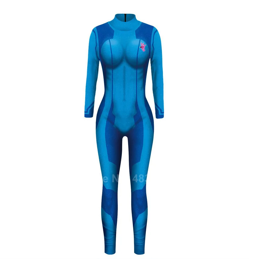 Женский сексуальный Облегающий комбинезон Zentai с 3D принтом боевая униформа воина