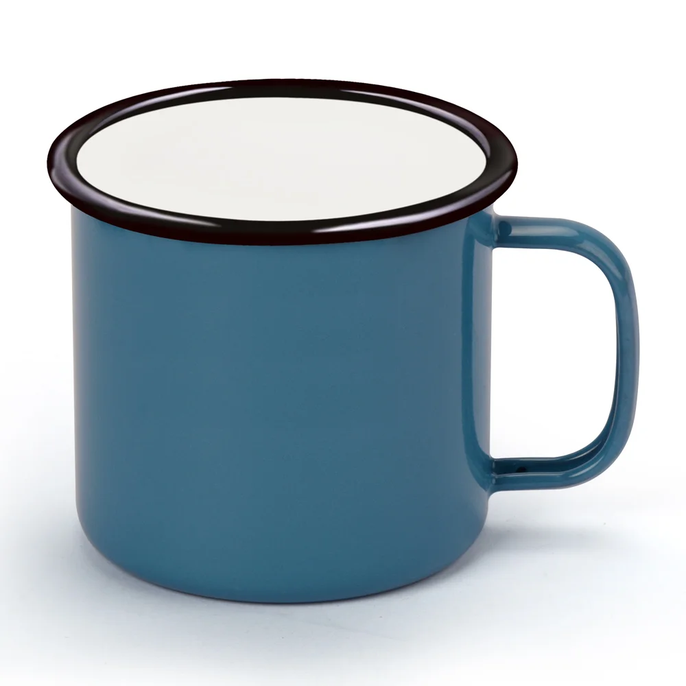 380 мл Творческий Винтаж чашки покрытые эмалью посуда Кофе Чай чашка кружка для